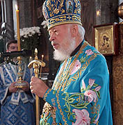 В день Благовещения Пресвятой Богородицы митрополит Киевский Владимир совершил Божественную литургию в Киево-Печерской лавре